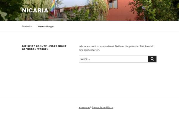 Vorschau von www.nicaria.de, Nicaria zu Tübingen