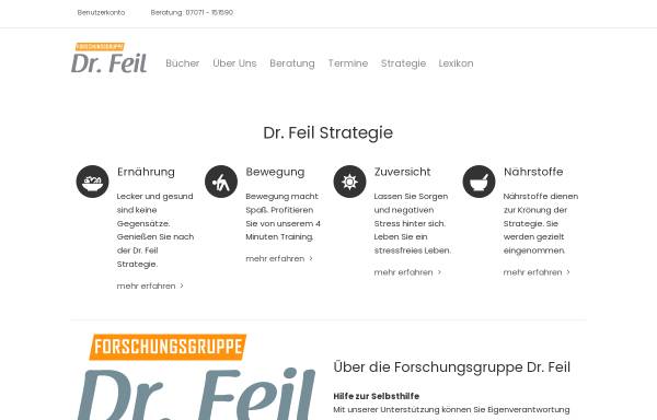 Vorschau von dr-feil.com, Forschungsgruppe Dr. Feil