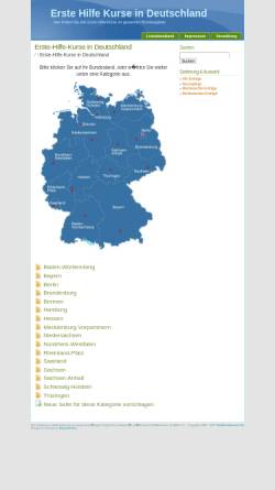 Vorschau der mobilen Webseite www.notfallmedizin.de, Erste-Hilfe-Kurse in Deutschland
