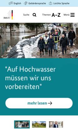 Vorschau der mobilen Webseite www.bmu.de, Bundesministerium für Umwelt, Naturschutz und Reaktorsicherheit (Deutschland) - Abfallwirtschaft: Aktuelle Meldungen im Überblick