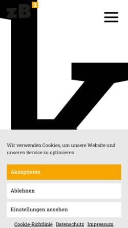 Vorschau der mobilen Webseite www.zb2.de, zB2 Immobilien Marketing Werbung