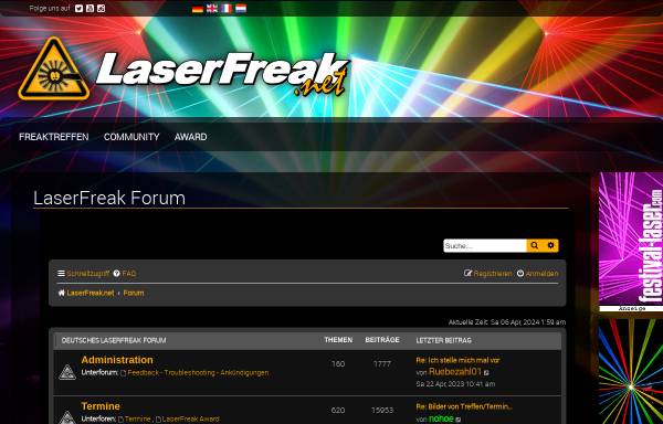 Vorschau von www.laserfreak.net, LaserFreak