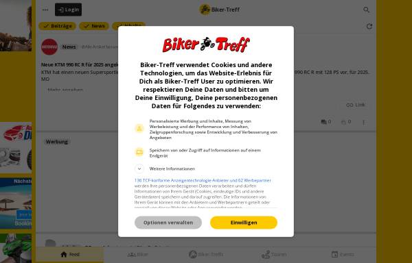 Biker-Treff - Soziales Netzwerk für Motorradfahrer