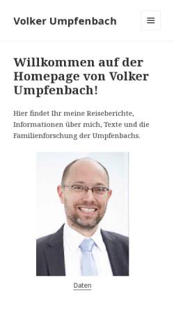 Vorschau der mobilen Webseite volker.umpfenbach.de, Umpfenbach, Volker
