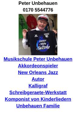 Vorschau der mobilen Webseite www.peterunbehauen.de, Unbehauen, Peter