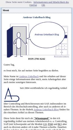 Vorschau der mobilen Webseite www.andreas-unkelbach.de, Unkelbach, Andreas