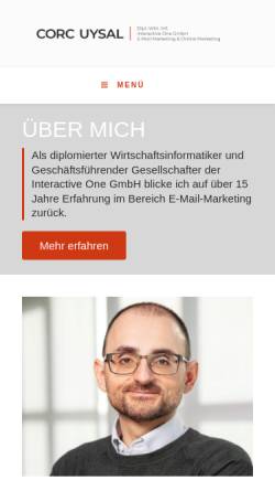 Vorschau der mobilen Webseite uysal.de, Uysal, Corc