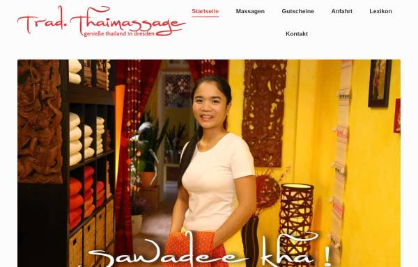 Vorschau von www.thaimassage-dresden.de, Traditionelle Thai Massage Dresden