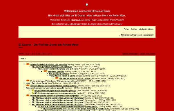 Vorschau von 20609.forumromanum.com, El Gouna Forum