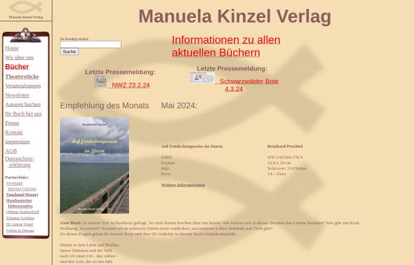 Vorschau von www.manuela-kinzel-verlag.de, Manuela Kinzel Verlag