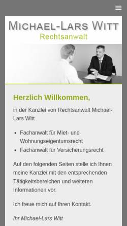 Vorschau der mobilen Webseite www.kanzlei-witt.de, Richter & Witt