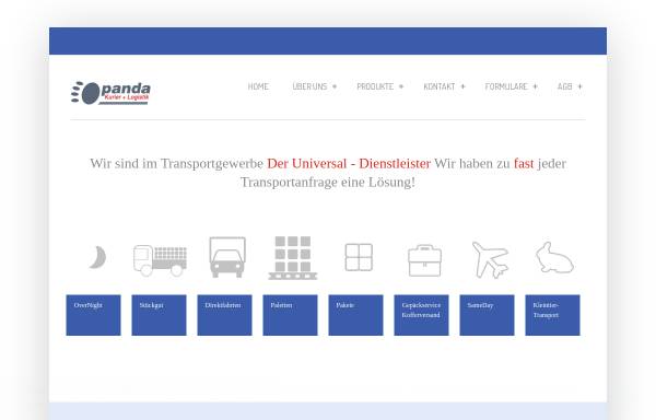 Vorschau von www.pandakurier.de, Panda Kurier Express & Logistik