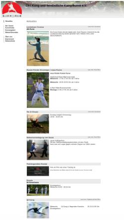 Vorschau der mobilen Webseite chi-kung-verein.de, Ch'i Kung und fernöstliche Kampfkunst e.V.