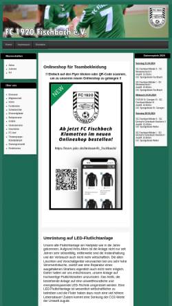 Vorschau der mobilen Webseite www.fc-fischbach.de, FC 1920 Fischbach e.V.