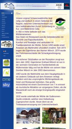 Vorschau der mobilen Webseite www.untere-kapfenhardter-muehle.de, Landhotel Untere Kapfenhardter Mühle