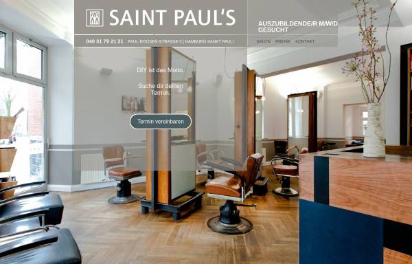 Vorschau von www.saint-pauls.de, Saint Pauls Friseur