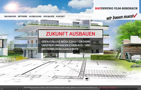 Vorschau von bauinnung-ulm-biberach.de, Bauinnung Ulm-Biberach