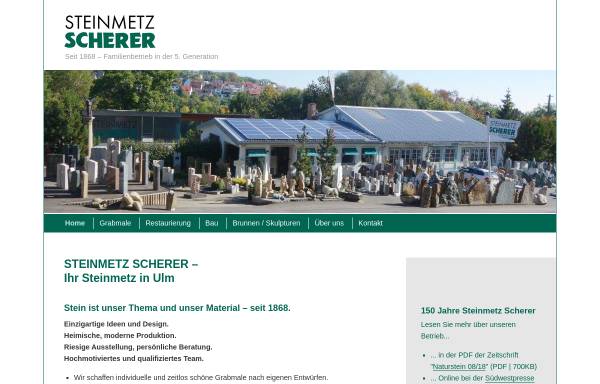 Vorschau von steinmetz-scherer.de, Scherer, Steinmetz