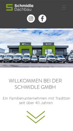 Vorschau der mobilen Webseite www.schmidle-dachbau.de, Schmidle Dachbau GmbH
