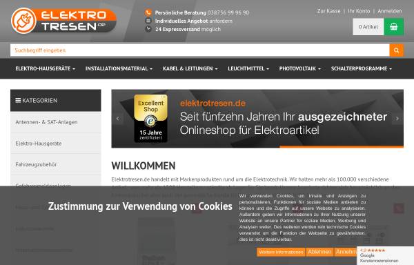 Vorschau von www.elektrotresen.de, Christ & Breunig Elektrohandel GbR