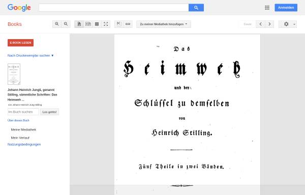 Vorschau von books.google.de, Jung-Stilling, Johann Heinrich, Sämmtliche Schriften Bd. 4