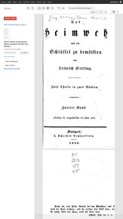 Vorschau der mobilen Webseite books.google.de, Jung-Stilling, Johann Heinrich, Sämmtliche Schriften Bd. 5