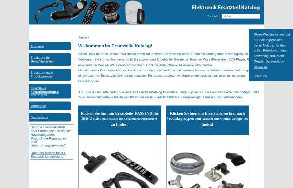 Vorschau von www.ersatzteile-onlineshop.de, Euras International GmbH