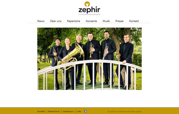 Vorschau von www.zephir-trompeten.de, Trompetenensemble Zephir