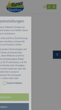 Vorschau der mobilen Webseite rursee-marathon.de, Rursee-Marathon e. V.