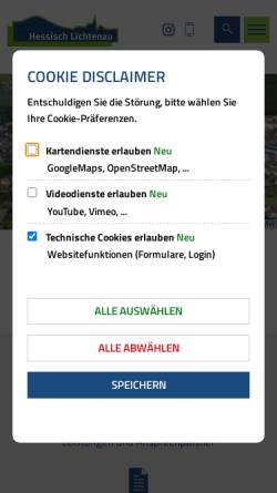 Vorschau der mobilen Webseite www.hessisch-lichtenau.de, Stadt Hessisch-Lichtenau