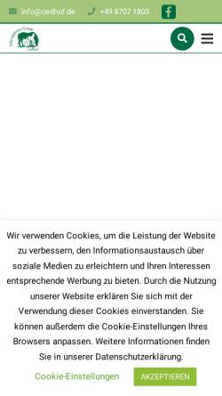 Vorschau der mobilen Webseite www.oedhof.de, Gestüt Oedhof