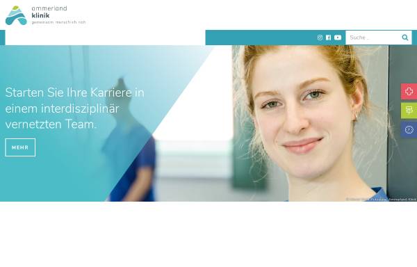 Vorschau von www.ammerland-klinik.de, Ammerland-Klinik GmbH
