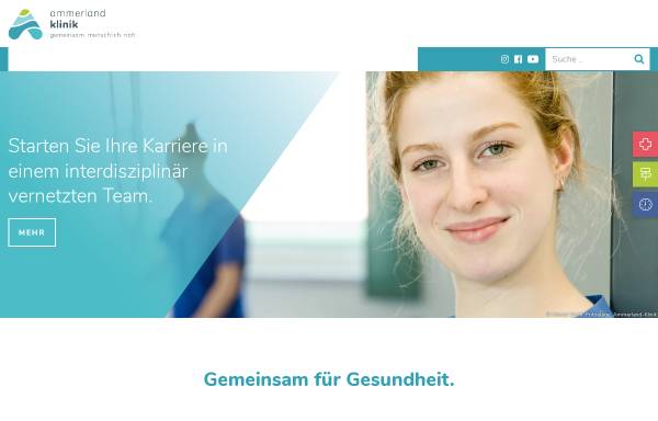Vorschau von www.ammerland-klinik.de, Ammerland-Klinik GmbH