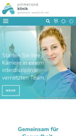 Vorschau der mobilen Webseite www.ammerland-klinik.de, Ammerland-Klinik GmbH