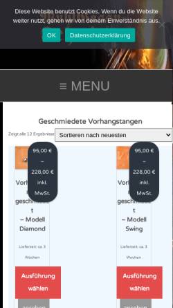 Vorschau der mobilen Webseite wandhaltershop.de, Wandhalter, Roland Walter