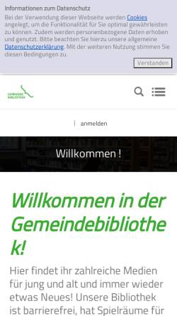 Vorschau der mobilen Webseite www.blankenfelde-mahlow.de, Gemeinde Blankenfelde-Mahlow