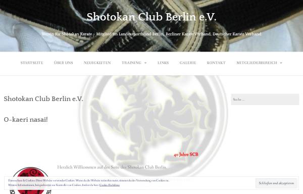 Vorschau von www.shotokan-club-berlin.de, Shotokan Club Berlin e.V.