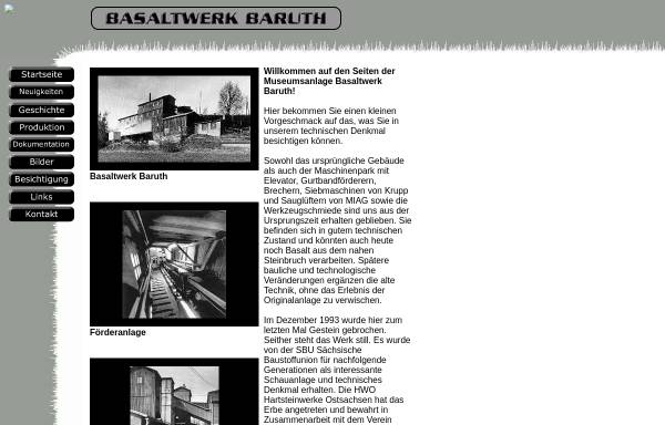 Vorschau von www.basaltwerk-baruth.de, Baruth, Basaltwerk
