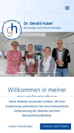 Vorschau der mobilen Webseite www.dochuber.at, Huber, Dr. Gerald