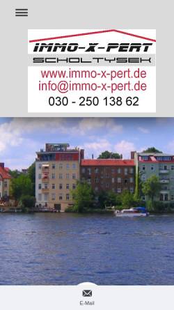 Vorschau der mobilen Webseite www.immo-x-pert.de, Scholtysek, Frank