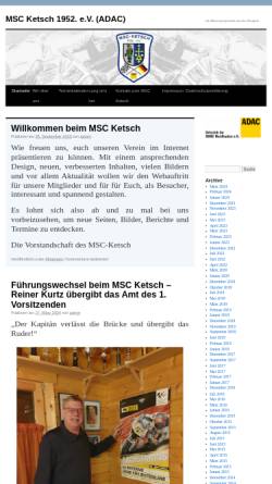 Vorschau der mobilen Webseite www.msc-ketsch.de, Motor-Sport-Club Ketsch