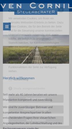 Vorschau der mobilen Webseite www.steuerberater-husum.de, Ingo Cornils