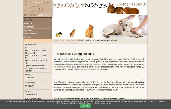 Vorschau von www.tierarztpraxis-langenselbold.de, Tierarztpraxis Langenselbold