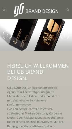 Vorschau der mobilen Webseite g-b.de, Gröpper & Botsen Werbeagentur GmbH