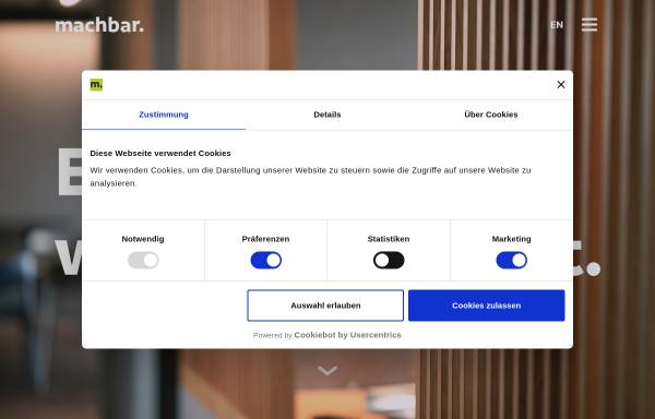 Vorschau von www.machbar.de, Machbar GmbH