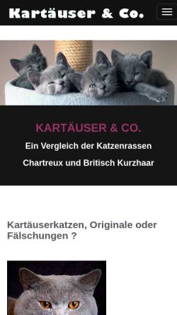 Vorschau der mobilen Webseite www.kartaeuser-cha.info, Kartäuser & Co.
