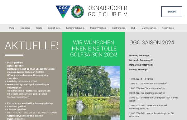 Vorschau von www.ogc.de, Osnabrücker Golf Club e.V.