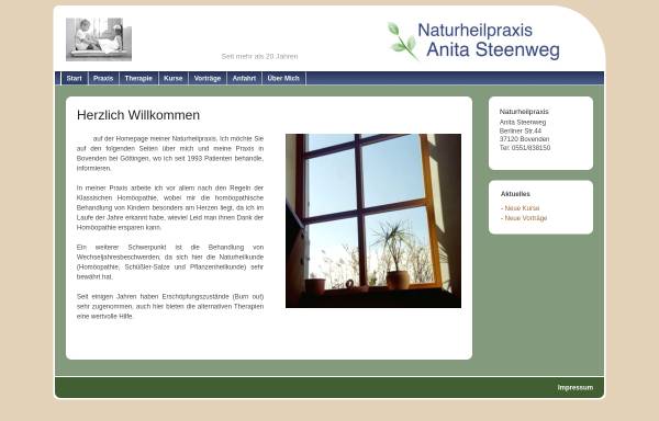 Vorschau von www.naturheilpraxis-goettingen.de, Anita Steenweg