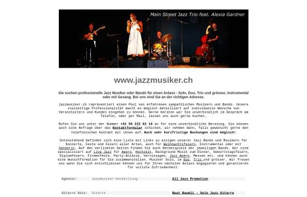 Vorschau von www.jazzmusiker.ch, jazzmusiker.ch