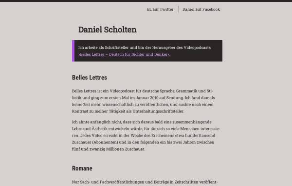Vorschau von www.danielscholten.com, Daniel Scholten